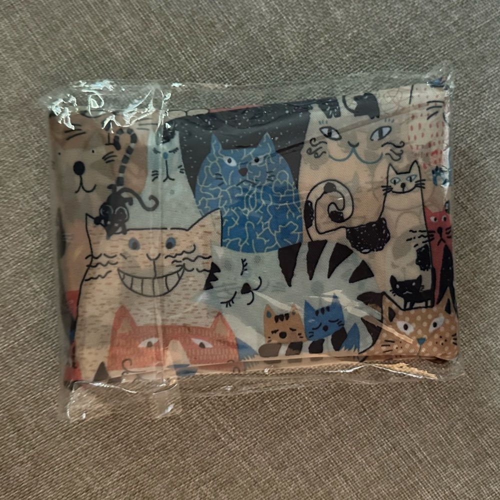 Cat Pattern Reusable Shopping Tote - Picture 2 of 9